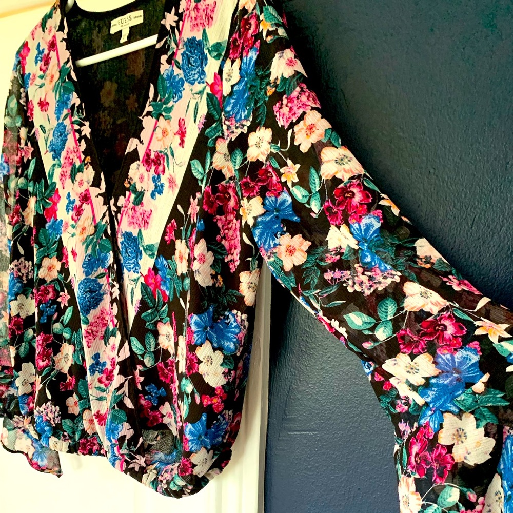 Floral boho top by GUESS